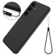 For Samsung Galaxy S24+ 5G Solid Color Liquid Silicone Dropproof Full Coverage Phone Case(Black)