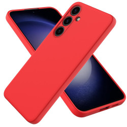 For Samsung Galaxy S24+ 5G Solid Color Liquid Silicone Dropproof Full Coverage Phone Case(Red)