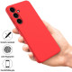For Samsung Galaxy S24+ 5G Solid Color Liquid Silicone Dropproof Full Coverage Phone Case(Red)