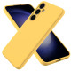 For Samsung Galaxy S24+ 5G Solid Color Liquid Silicone Dropproof Full Coverage Phone Case(Yellow)