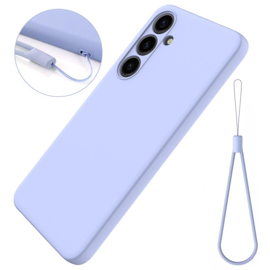 For Samsung Galaxy S24+ 5G Solid Color Liquid Silicone Dropproof Full Coverage Phone Case(Purple)