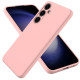 For Samsung Galaxy S24+ 5G Solid Color Liquid Silicone Dropproof Full Coverage Phone Case(Pink)