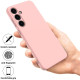 For Samsung Galaxy S24+ 5G Solid Color Liquid Silicone Dropproof Full Coverage Phone Case(Pink)
