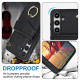 For Samsung Galaxy S24+ 5G Ring Holder RFID Card Slot Phone Case(Black)