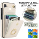 For Samsung Galaxy S24+ 5G Ring Holder RFID Card Slot Phone Case(Beige)