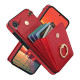 For Samsung Galaxy S24+ 5G Ring Holder RFID Card Slot Phone Case(Red)