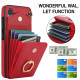 For Samsung Galaxy S24+ 5G Ring Holder RFID Card Slot Phone Case(Red)