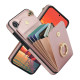 For Samsung Galaxy S24+ 5G Ring Holder RFID Card Slot Phone Case(Rose Gold)