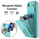 For Samsung Galaxy S24+ 5G Ring Holder RFID Card Slot Phone Case(Mint Green)