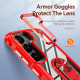 For Samsung Galaxy S23+ 5G TPU + PC Lens Protection Phone Case with Ring Holder(Red)