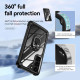 For Samsung Galaxy S23+ 5G TPU + PC Lens Protection Phone Case with Ring Holder(Black)