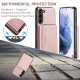 For Samsung Galaxy S24+ 5G JEEHOOD Magnetic Zipper Horizontal Flip Leather Phone Case(Pink)
