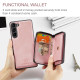 For Samsung Galaxy S24+ 5G JEEHOOD Magnetic Zipper Horizontal Flip Leather Phone Case(Pink)