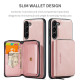 For Samsung Galaxy S24+ 5G JEEHOOD Magnetic Zipper Horizontal Flip Leather Phone Case(Pink)