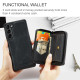 For Samsung Galaxy S24+ 5G JEEHOOD Magnetic Zipper Horizontal Flip Leather Phone Case(Black)