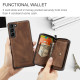 For Samsung Galaxy S24+ 5G JEEHOOD Magnetic Zipper Horizontal Flip Leather Phone Case(Brown)