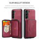 For Samsung Galaxy S24+ 5G JEEHOOD Magnetic Zipper Horizontal Flip Leather Phone Case(Red)