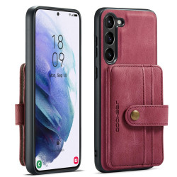 For Samsung Galaxy S24+ 5G JEEHOOD RFID Blocking Anti-Theft Magnetic Phone Case(Red)