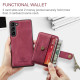 For Samsung Galaxy S24+ 5G JEEHOOD RFID Blocking Anti-Theft Magnetic Phone Case(Red)