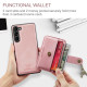 For Samsung Galaxy S24+ 5G JEEHOOD RFID Blocking Anti-Theft Magnetic Phone Case(Pink)