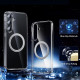 For Samsung Galaxy S24+ 5G Transparent Frosted MagSafe Phone Case