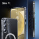 For Samsung Galaxy S24+ 5G Transparent Frosted MagSafe Phone Case