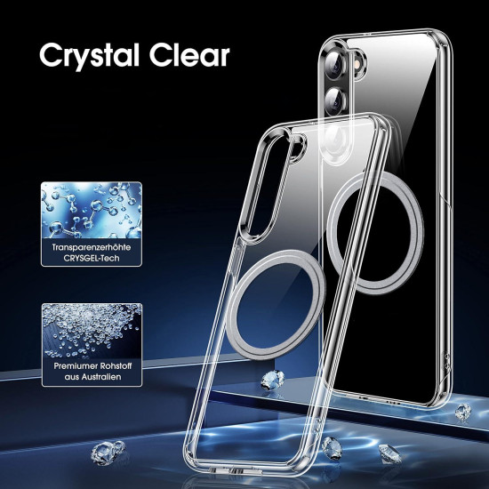 For Samsung Galaxy S23+ 5G Transparent Frosted MagSafe Phone Case