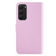 For Samsung Galaxy S23+ 5G Tricolor Stitching Flip Leather Phone Case(Pink)