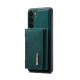 For Samsung Galaxy S23 5G DG.MING M2 Series 3-Fold Multi Card Bag + Phone Case(Green)