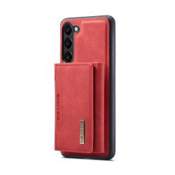 For Samsung Galaxy S23 5G DG.MING M2 Series 3-Fold Multi Card Bag + Phone Case(Red)
