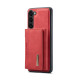For Samsung Galaxy S23 5G DG.MING M2 Series 3-Fold Multi Card Bag + Phone Case(Red)