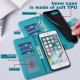 For Samsung Galaxy S23+ 5G Tree & Deer Pattern Pressed Printing Horizontal Flip Leather Phone Case(Blue)