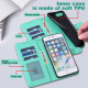 For Samsung Galaxy S23+ 5G Tree & Deer Pattern Pressed Printing Horizontal Flip Leather Phone Case(Green)