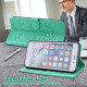 For Samsung Galaxy S23+ 5G Tree & Deer Pattern Pressed Printing Horizontal Flip Leather Phone Case(Green)