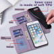 For Samsung Galaxy S23+ 5G Tree & Deer Pattern Pressed Printing Horizontal Flip Leather Phone Case(Purple)