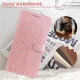 For Samsung Galaxy S23+ 5G Tree & Deer Pattern Pressed Printing Horizontal Flip Leather Phone Case(Pink)