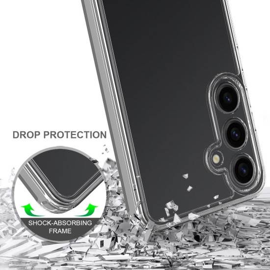 For Samsung Galaxy S24+ 5G Scratchproof Acrylic TPU Phone Case(Transparent)