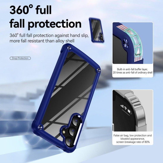 For Samsung Galaxy S24+ 5G TPU + PC Lens Protection Phone Case(Blue)