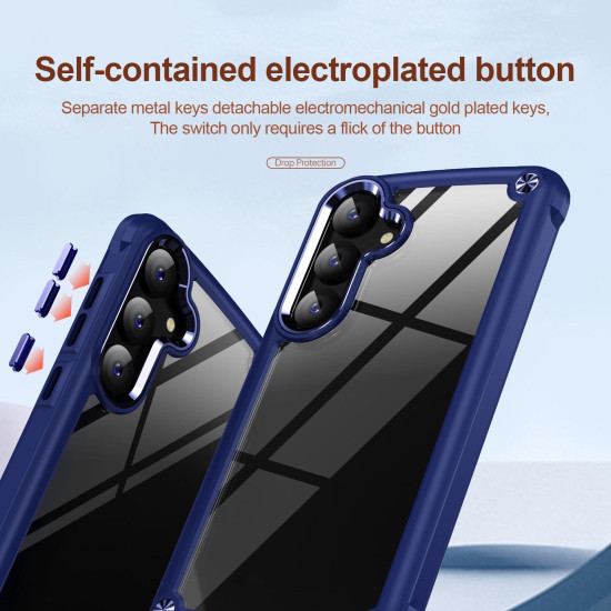 For Samsung Galaxy S24+ 5G TPU + PC Lens Protection Phone Case(Blue)