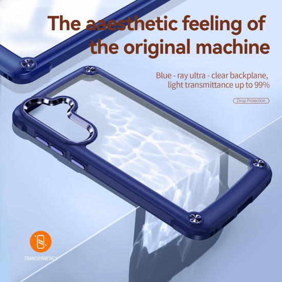 For Samsung Galaxy S24+ 5G TPU + PC Lens Protection Phone Case(Blue)
