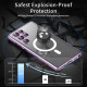 For Samsung Galaxy S24+ 5G HD Full Cover Magsafe Magnetic Metal Tempered Glass Phone Case(Gold)