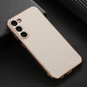 For Samsung Galaxy S23+ 5G Waves Series Nano Electroplating Genuine Leather Phone Case(Grey)