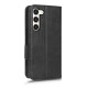 For Samsung Galaxy S23+ 5G Symmetrical Triangle Leather Phone Case(Black)