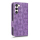 For Samsung Galaxy S23+ 5G Symmetrical Triangle Leather Phone Case(Purple)