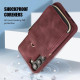 For Samsung Galaxy S23+ 5G Zipper Card Bag Back Cover Phone Case(Wine Red)