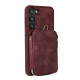 For Samsung Galaxy S23+ 5G Zipper Card Bag Back Cover Phone Case(Purple)