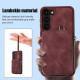 For Samsung Galaxy S23+ 5G Zipper Card Bag Back Cover Phone Case(Purple)