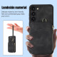 For Samsung Galaxy S23+ 5G Zipper Card Bag Back Cover Phone Case(Black)