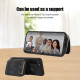 For Samsung Galaxy S23+ 5G Zipper Card Bag Back Cover Phone Case(Black)