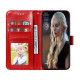 For Samsung Galaxy S23+ 5G Sun Mandala Embossing Pattern Phone Leather Case(Red)